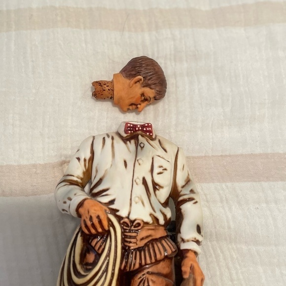 Porcelain Will Rogers Decanter unique (1980s) - Picture 4 of 7